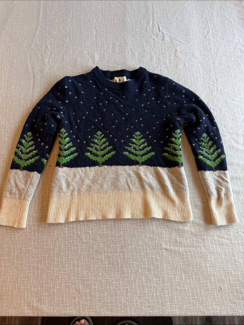 Kiel James Patrick Cozy cabin Snowy Night sweater